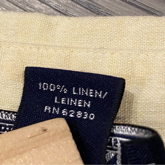 Vintage Land's End 100% Linen Shirt Women’s Size 18 R Cottage Floral Button Top - Picture 4 of 12